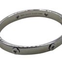 Kate Spade Brand New  Spot the Spade Studded Hinged Bangle Silver Tone Photo 7