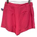 ASTR  AMIAH LINEN PINK HIGH RISE WAIST SHORTS M Photo 5