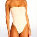 SKIMS NEW  Seamless Sculpt Strapless Thong Bodysuit Sand Size S Photo 6