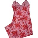 White Fox Boutique  - Floral Lace Trim Sleeveless Midi Dress in Pink & Red Photo 3