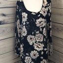 Charlotte Russe Floral Navy Cutout Sleeve Dress Photo 0