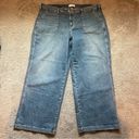 Lane Bryant  Denim Jeans Women’s Sz 24 Wide Leg Medium Wash Midrise Photo 1