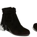 Sam Edelman Louie Booties Black Suede Tassels 7 Photo 5