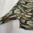 ee:some  Dolhman Sleeve Oversized Wide Neck Sweatshirt Camo Print Small Photo 6