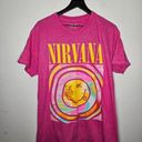 Nirvana  Pink Graphic Tee Size Large Photo 0