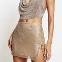 Meshki Glomesh Mini Skirt - Gold Photo 1