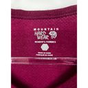 Mountain Hardwear  Women's Lightweight Henley Top Long Sleeve Burgundy Size XS Photo 2