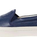 Soludos  Women's Ibiza Leather Slip on Sneaker 9.5 Marine Blue Minimalist Travel Photo 2