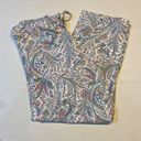 Ralph Lauren  Women's PAJAMA SET SMALL Blue Pink PAISLEY 3/4 Sleeve Top Pants Photo 2