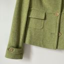 Banana Republic  Spring Green Fitted Button Front Tweed Pea Coat Jacket sz Small Photo 4