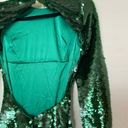 House Of CB  'Belle' Pine Green Sequin Maxi Dress NWOT size XS Photo 11