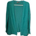 360 Cashmere  Teal Open Front Cashmere Cardigan Sweater Size S Photo 0