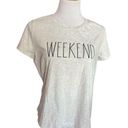 Rae Dunn Womens  Weekend Oversized Drop Sleeve Tee Shirt - Sz XL Photo 1