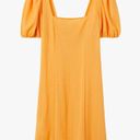 Mango  Puff Sleeve Square Neck Dress Photo 5