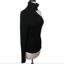 The Range  Framed Ribbed Carved One Shoulder Black Turtleneck Top Size L NWT Photo 3