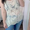 Brooks Bobbie  ivory color lace boho top size XLarge Photo 0