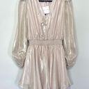 a.n.a  Cate Caelyn Lame Gold Metallic Shimmer Mini Dress Photo 1