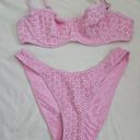 frankie's bikinis PINK by  Golden Hour Eyelet Bikini set Photo 2