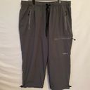 Baleaf Women’s  Cropped Lightweight Hiking Pants Size Large Gray Photo 0