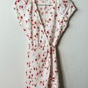 Reformation  Linen Blend Floral Wrap Mini Dress Women’s Size S Photo 1