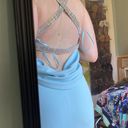 David's Bridal Light Blue Prom Dress Photo 3