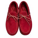 Patagonia Women’s  Waxed Red Kula Suede Moccasins Size 7 Photo 0