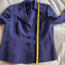 Dress Barn Vtg  100% Silk Purple Blazer - Size 14 Photo 3