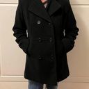 Croft & Barrow  Black Pea Coat - Large Photo 0