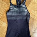 Koral  high neck jacquard hip length workout tank with built in bra XS EUC Photo 0