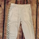 Rebecca Taylor  Beige Khaki Embroidered size 6 Joggers Photo 8