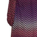 Luxology  Dress Size 10 Multi Color Chevron Striped Womens Lined Polyester Photo 2