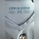 Life is Good  Casual Tee Powder Blue Logo Comfy Branded T Shirt - Size XS Photo 4