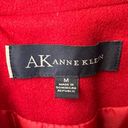 Anne Klein  Wool Blend Pea Coat Jacket Women's Size Medium Red Casual Office Work Photo 1