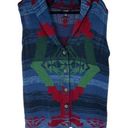 CHAPS Vintage  Aztec Southwest Print Button Up Sweater Vest Photo 0