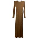 SKIMS  Soft Lounge Long Sleeve Dress in Camel Size Medium Photo 3