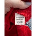 The Moon  & Madison Womens Sweater Cozy Collection Chenille Red Stretch size M Photo 7