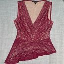 BCBGMAXAZRIA Peplum Lace Top Photo 2