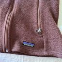 Patagonia  Synchilla Brown Full Zip Sleeveless Fleece Vest Sweater Photo 2