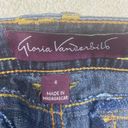 Gloria Vanderbilt  Shorts Womens 6 Blue Denim Jean Mid Rise Distressed Dark Wash Photo 6