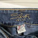 Silver Jeans Suki Dark Wash Distressed Flare Leg Jeans Size 31 Photo 4