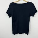 Fresh Produce  Women's Crinkle Short Sleeve T Shirt Top Black Size M Photo 3