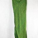 Vix Paula Hermanny  Cowl Neck Silk Blend Slip Maxi Dress Size Medium Green Floral Photo 0