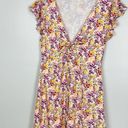 Lush Clothing Lush Keyhole Cutout Floral Mini A Line Skirt Small EUC Photo 1