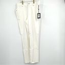 DKNY  Womens White Stretch Pocketed Mid-rise Skinny Jeans Size 12 NWT Photo 1