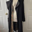 Burberry Authentic Classic Long Black  Trench Coat with removable wool collar Photo 3