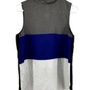 Emporio Armani  Tank Top Colorblock Relaxed Fit High Neck 100% Silk Multicolor M Photo 0