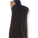 BCBGMAXAZRIA  One Shoulder Dress Black Photo 5