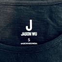 Jason Wu  Black Scoop Neck Sleeveless Tank Top, Size Small Photo 3