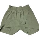 Abound 3/20 NWOT  high waist poly belted shorts army green size small Photo 3