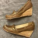 Frye  Alex Wedge Light Brown Leather Shoes Size 6.5 Womens Photo 0